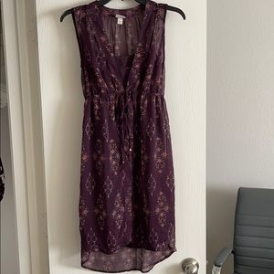 Purple Floral Dress